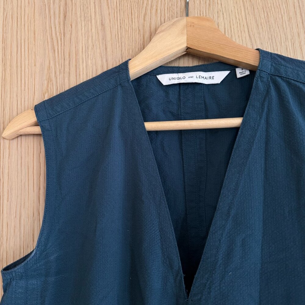 Lemaire x Uniqlo 2016 SS Teal Seersucker Dress – Size S (Fits M)